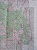 Pike National Forest Colorado & New Mexico Manitou Springs 1953 tourist park map