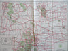 Rocky Mountains National Forests Pike White River 1953 West tourist map Smoking