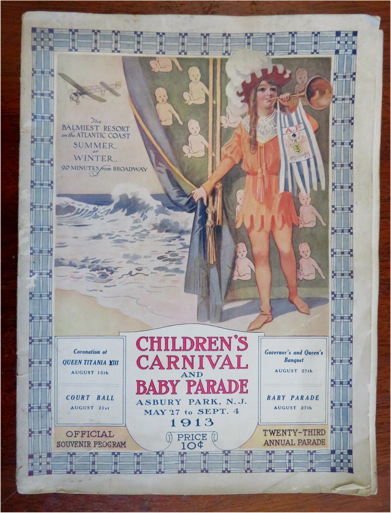 Asbury Park New Jersey 1913 Children's Carnival Baby Parade souvenir program