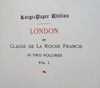 London Historic & Social 1902 Francis 2 vol set Limited Ed. #10 Large Paper copy