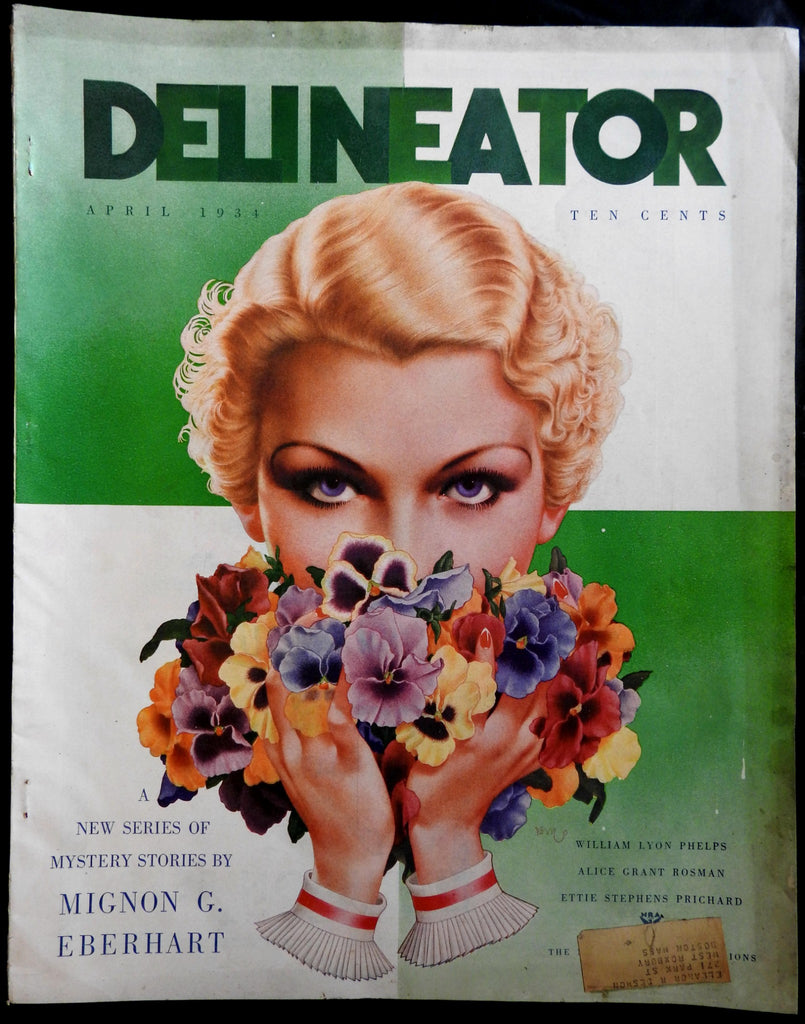 Delineator Art Deco Photo Montage Comic Strips 1934 color ads