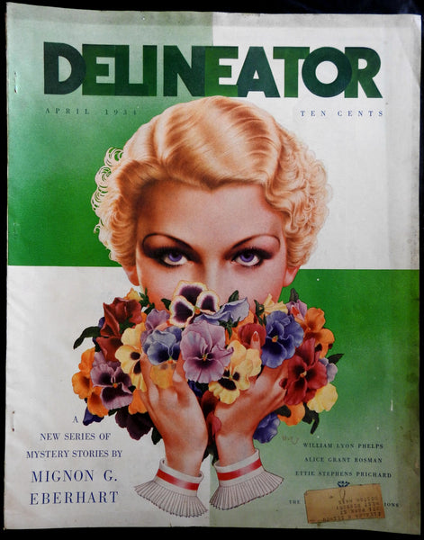 Delineator Art Deco Photo Montage Comic Strips 1934 color ads