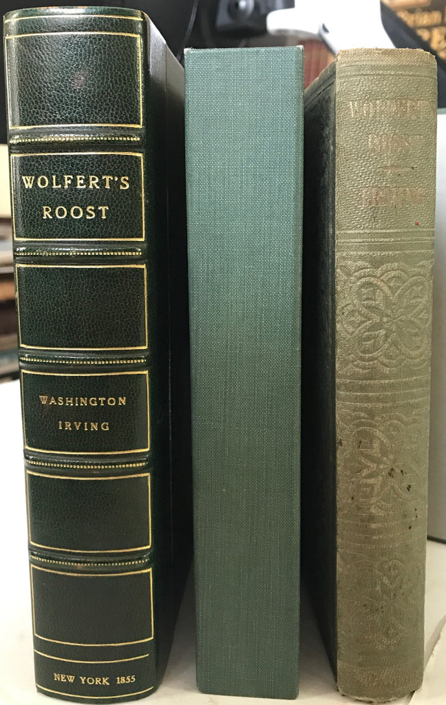 Wolfert's Roost First Edition 1855 Washington Irving book w/ leather slipcase
