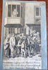 British Crime & Punishment Engravings Jails Chains c. 1760-90 lot x 8 prints
