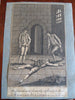 British Crime & Punishment Engravings Jails Chains c. 1760-90 lot x 8 prints