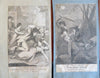 Crime engravings Murder c. 1760-90 lot x 19 rare engraved prints