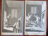 Crime engravings Murder c. 1760-90 lot x 19 rare engraved prints