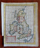 British Isles Ireland United Kingdom England Wales Scotland 1744 charming map