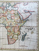 Africa Continent Egypt Madagascar Guinea Abyssinia 1793 Neele engraved map