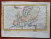 Europe Holy Roman Empire France British Isles Ottoman Empire 1777 Cowley map