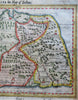 Ceylon island Sri Lanka Ceilan c.1630's Hondius engraved hand colored map
