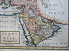 Eastern Ottoman Empire Happy Arabia Natolia Holy Land c. 1705 Moll engraved map