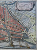 Rotterdam Holland Netherlands Nederland 1720 Harrewijn decorative city plan map
