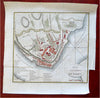 Quebec City Canada City Plan 1792 Neele scarce detailed engraved hand color map