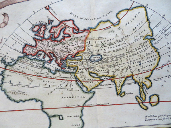 Ancient World according to Strabo 1768 Seale historical hand color map