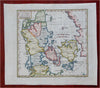 Denmark Jylland Sjaelland Schleswig-Holstein Copenhagen 1790 Neele engraved map