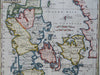 Denmark Jylland Sjaelland Schleswig-Holstein Copenhagen 1790 Neele engraved map