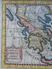 Ancient Greece Athens Sparta Corinth Peloponnese c. 1750 engraved map