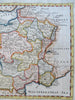 Kingdom of France 1771 Jefferys engraved hand color map