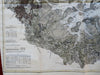 Boston Harbor Massachusetts 1910 large hand color wonderful coastal chart map