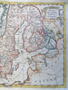 Scandinavia Denmark Sweden Norway Finland Baltic 1771 Jefferys hand color map