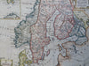 Scandinavia Denmark Sweden Norway Finland Baltic 1771 Jefferys hand color map