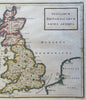 Ancient World British Isles Roman Britain Wales Scotland Ireland 1768 map