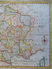 Kingdom of France 1786 Lodge engraved hand color decorative map