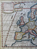 Europe Holy Roman Empire Scandinavia Poland Italy Ottoman Empire c. 1740 map