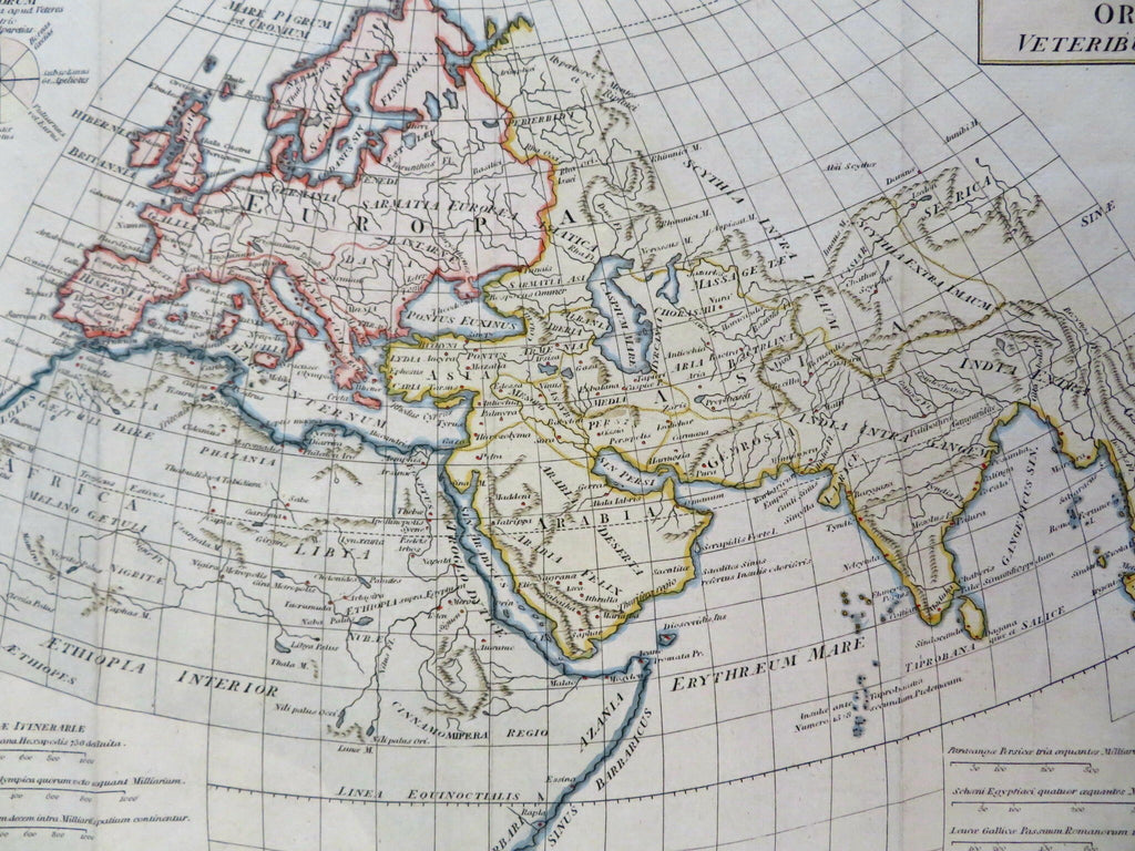 Ancient World Europe North Africa Middle East India Mediterranean 1797 map
