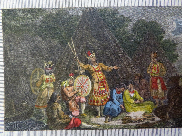 Sorcery Tungusic Peoples Ethnic View Costume 1789 Neagle hand color rare print