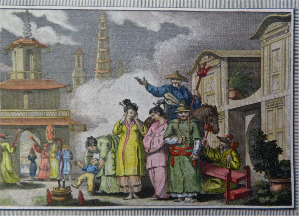 Chinese Lunar New Year Festival Scene China 1789 Barlow ethnic costume print