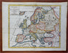 Europe Iberia France Holy Roman Empire Ottoman Empire 1748 Vaugondy map