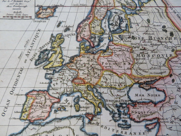 Europe Iberia France Holy Roman Empire Ottoman Empire 1748 Vaugondy map