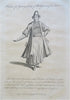 Women's Fashion Prints Greece Bulgaria Anatolia 1759 Lot x 4 costume prints