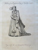 European Noblewomen England Bavaria Cologne 1759 Lot x 5 women's fashion prints