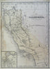 California & Minnesota San Francisco Minneapolis St. Paul 1866-70 Stuart map