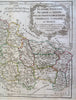 Northern France Flanders Picardy Orelans Isle de France 1750 Vaugondy map