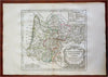 Guyenne Gascony Lower Navarre Berne France 1750 Vaugondy decorative map