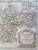 Guyenne Gascony Lower Navarre Berne France 1750 Vaugondy decorative map