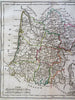 Guyenne Gascony Lower Navarre Berne France 1750 Vaugondy decorative map