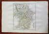 Upper & Lower Rhine Franconia Swabia France 1750 Vaugondy decorative map