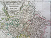 Upper & Lower Rhine Franconia Swabia France 1750 Vaugondy decorative map