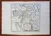 Eastern Ottoman Empire Holy Land Armenia Persia Egypt 1762 Vaugondy map