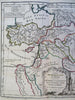 Eastern Ottoman Empire Holy Land Armenia Persia Egypt 1762 Vaugondy map