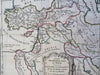 Eastern Ottoman Empire Holy Land Armenia Persia Egypt 1762 Vaugondy map