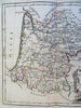 Gascony Lower Navarre Bearne Bordeaux France 1762 Vaugondy decorative map