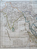 Southeast Asia Mughal India Thailand Indonesia Malaysia c. 1815 Lattre map