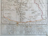 Egypt Ancient & Modern Alexandria Cairo Thebes Nile River 1815 Delamarche map