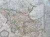 Ottoman Balkans Romania Greece Bosnia Serbia Albania c. 1815 Delamarche map